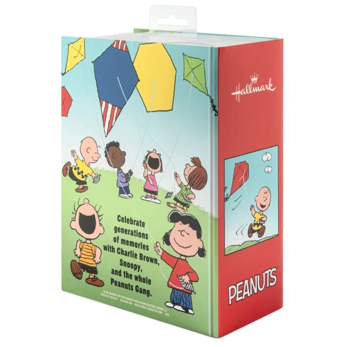 Peanuts® Charlie Brown and Snoopy Hallmark Ornaments Set of 2 featuring classic Peanuts characters in festive holiday designs for Christmas tree decorating and collectible holiday displays.