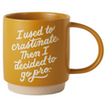 Hallmark : Procrastinate Funny Mug, 16 oz.