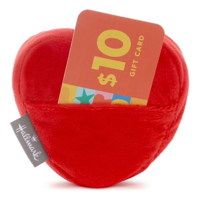 Hallmark : Red Heart With Pocket Plush Gift Card Holder Annies Hallmark