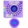 The Hape Spiky Orb Purple Sensory Squeeze Toy delivers a fun and satisfying tactile experience for kids.