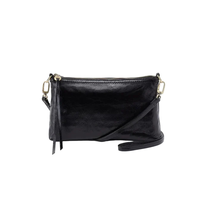 This HOBO Darcy Small Crossbody Bag in Black offers a sleek look and everyday convenience in one compact design.