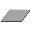 Hoshizaki HS-5071 Flat Lift-Off Stainless Steel Cover - 18 pan Mega Top opening