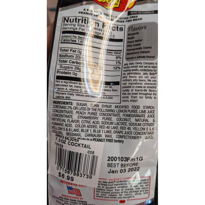 "Jelly Belly : Cocktail Classics® Jelly Beans - 7.5 oz Gift Bag -"
