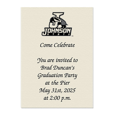 Johnson State College Personal Notecard