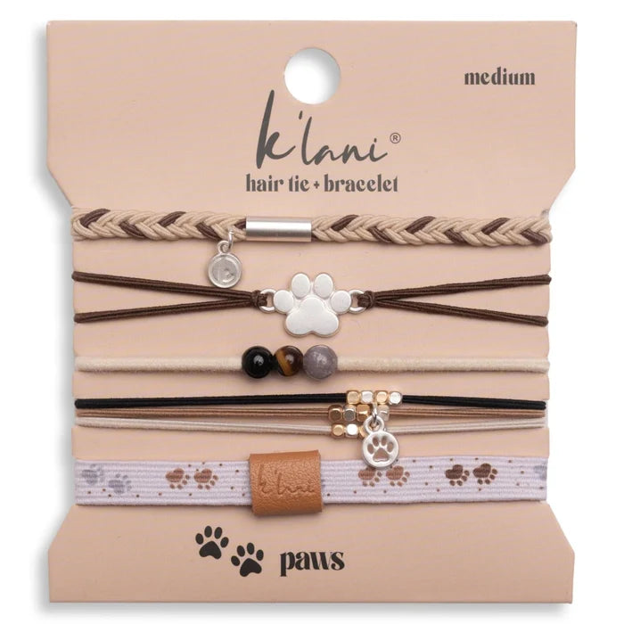 K Lani : Medium Paws Hair Tie Bracelet