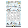Calendar Towel, Lighthouses - 2027