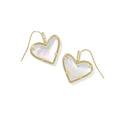 Bold statement drop earring design.Signature heart-shaped silhouette.