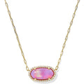 legant pendant surrounded by sparkling pavé accents.