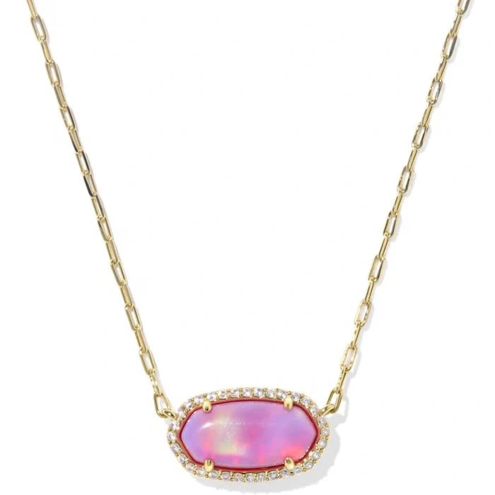 legant pendant surrounded by sparkling pavé accents.