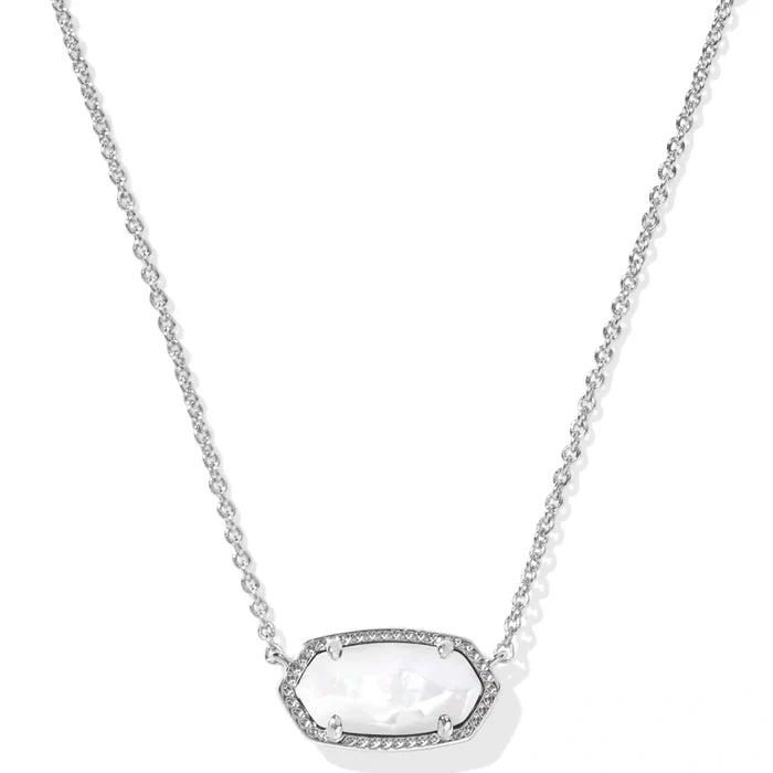Elegant pendant surrounded by sparkling pavé accents.