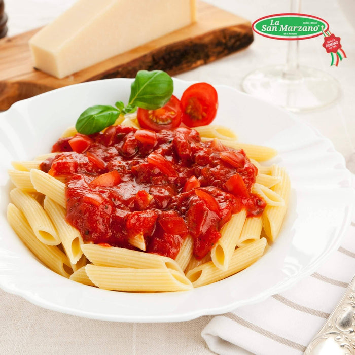 La San Marzano Whole Peeled Plum Tomatoes – Authentic Italian DOP Tomatoes 3.4 kg (106 oz) Can