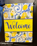 Lemon Breeze Chinoiserie - Vinyl Garden Flag