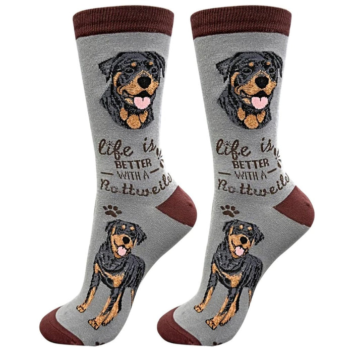 "Life Is Better With A Rottweiler Unisex Socks - Life Is Better With A Rottweiler Unisex Socks"