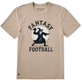 Life Is Good Men's Fantasy Football Wizard Silhouette Short Sleeve Crusher T-Shirt with fantasy football wizard graphic.
