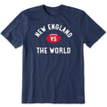 Life Is Good : Men's New England vs. The World Short Sleeve Crusher T-Shirt