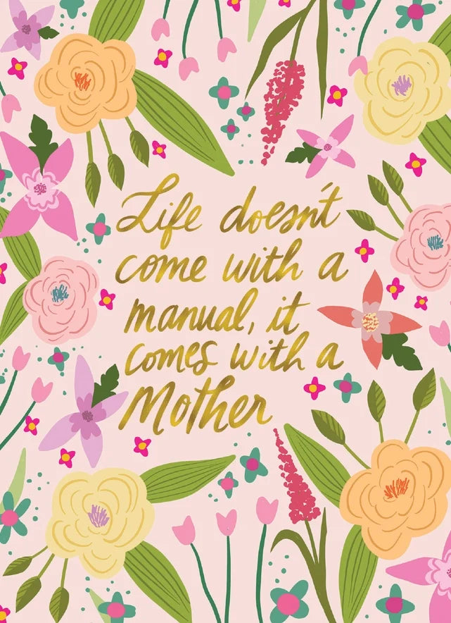 Life's Manual Mother's Day Card