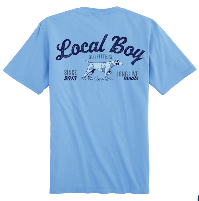 LOCAL BOY TODDLER BIRD DOG ARCH SS TEE WASHED DENIM