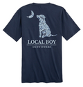 LOCAL BOY TODDLER DISTRESSED LCF COBALT DOG & MOON CHINA BLUE