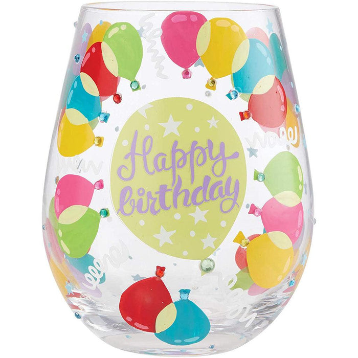 "Lolita : Balloons Stemless Wine Glass -"