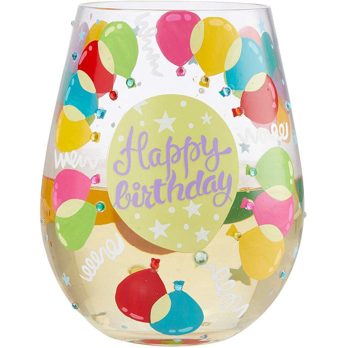 "Lolita : Balloons Stemless Wine Glass -"