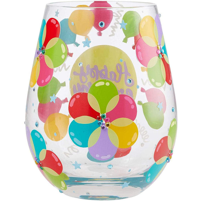 "Lolita : Balloons Stemless Wine Glass -"
