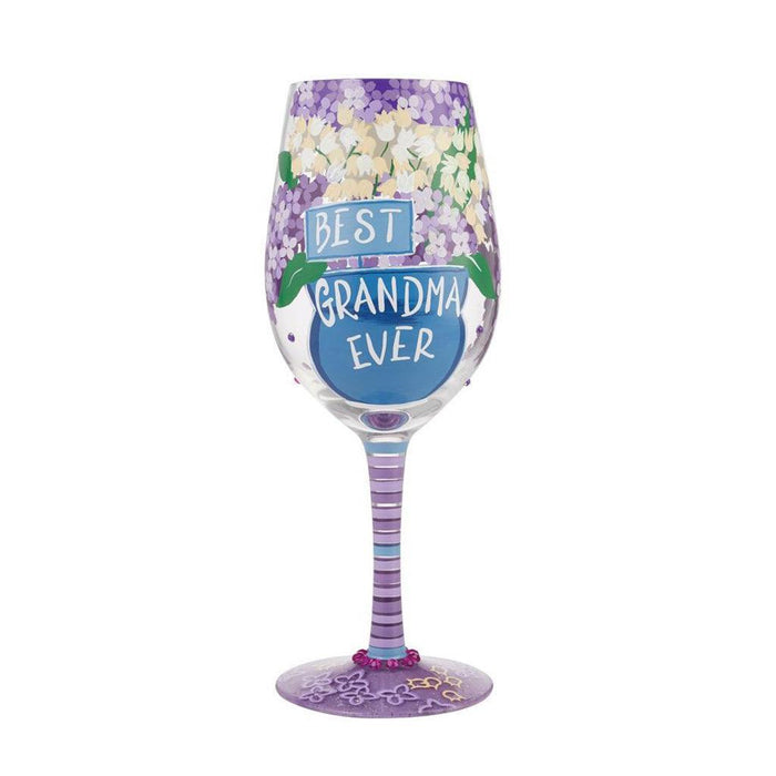 "Lolita : Wine Glass Best Grandma Ever -"