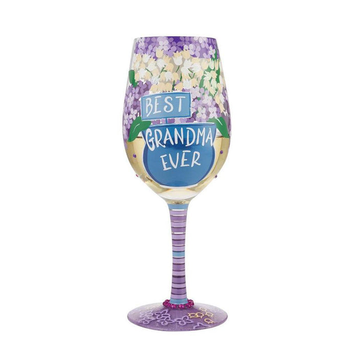 "Lolita : Wine Glass Best Grandma Ever -"