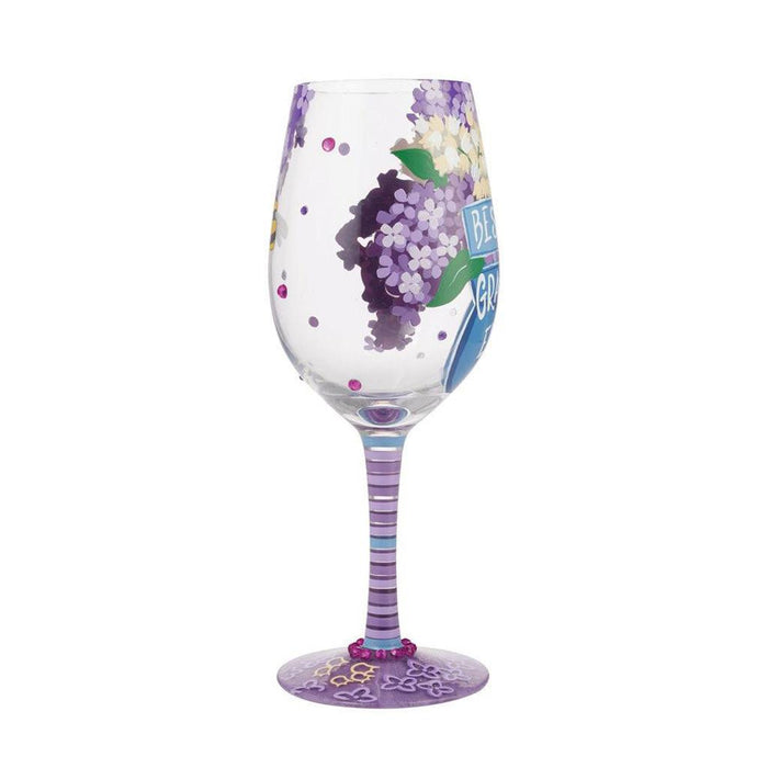 "Lolita : Wine Glass Best Grandma Ever -"