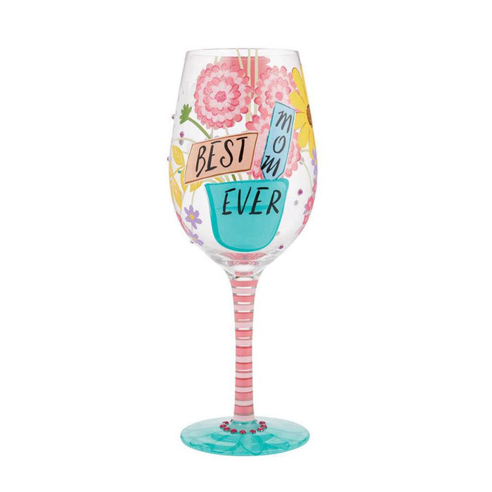 "Lolita : Wine Glass Best Mom Ever -"