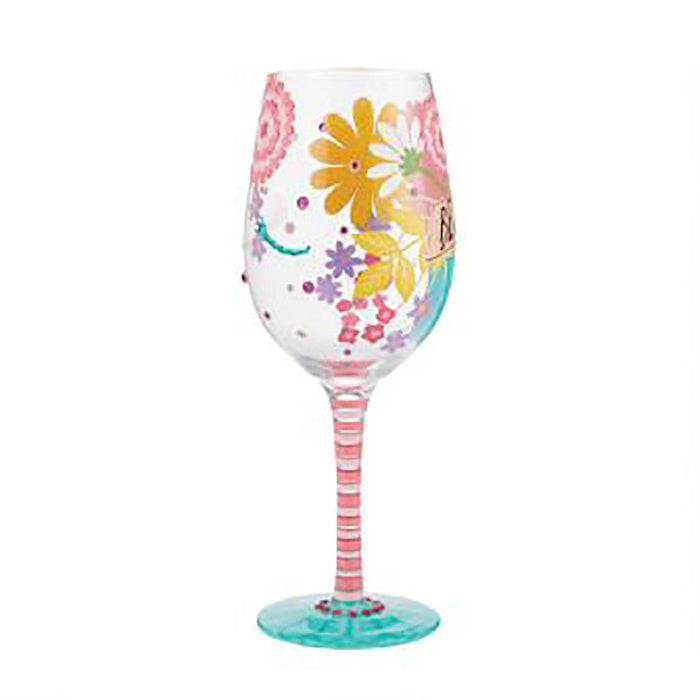 "Lolita : Wine Glass Best Mom Ever -"