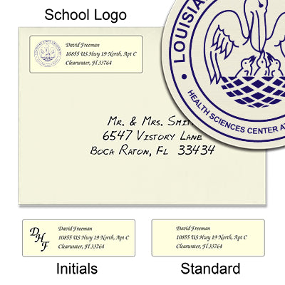Louisiana State University School of Allied Health Professions Return Address Labels
