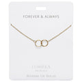 Lumiela Necklace: "forever and always " - Linking Rings - Lumiela Necklace: "forever and always " - Linking Rings