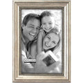 "Malden : Classic Wood Picture Frame, 4 by 6-Inch, Silver Bead -"