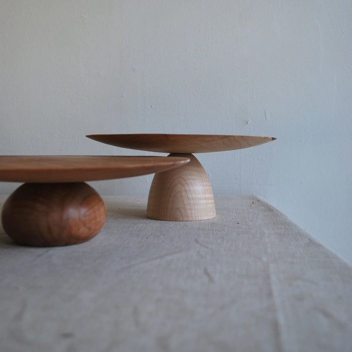 Maple Cake Stand Pedestal Stubby