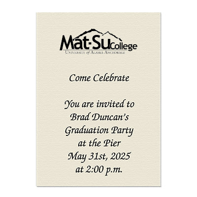 Mat-Su College Personal Notecard