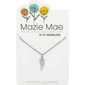 Center Court: Silver Angel Wing Mazie Mae Necklace - Center Court: Silver Angel Wing Mazie Mae Necklace