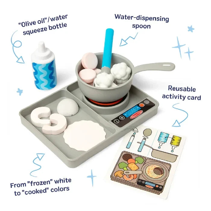 A dining tray with an array of food and utensils, prepared for a meal.