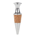 Monarch Chrome and Cork Bottle Stopper