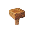 Olive Wood Bottle Stopper - Square Top