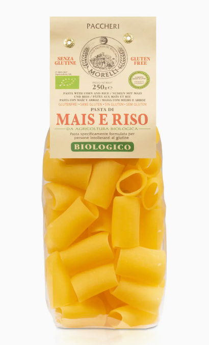 Organic Corn & Rice Paccheri Pasta - Gluten-Free (8.8oz)