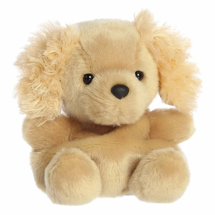 Palm Pals Jenny Mountain Goat plush angled view showing soft white coat and small horns