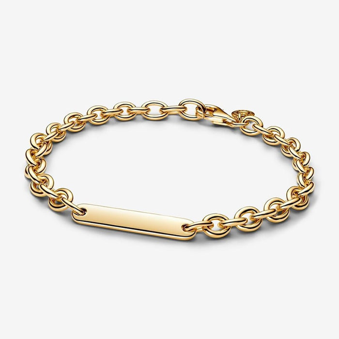 Pandora bracelet-Bar Link Bracelet-Gold-pandora near me