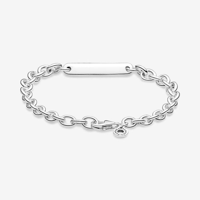 "PANDORA : Engravable Bar Link Bracelet -"