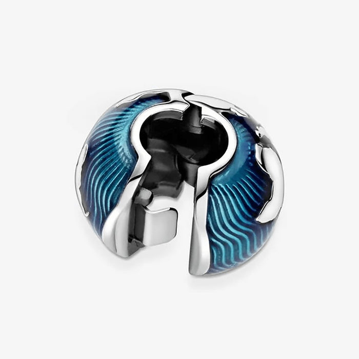 "PANDORA : Blue Globe Clip Charm -"