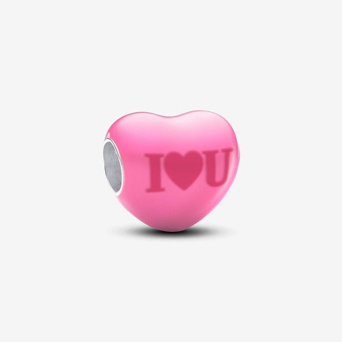 PANDORA : Colour-changing Hidden Message Heart Charm in Sterling Silver - PANDORA : Colour-changing Hidden Message Heart Charm in Sterling Silver