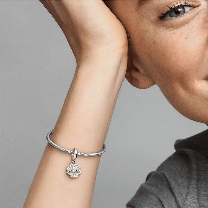 "PANDORA : Four-leaf Clover Friendship Double Dangle Charm -"
