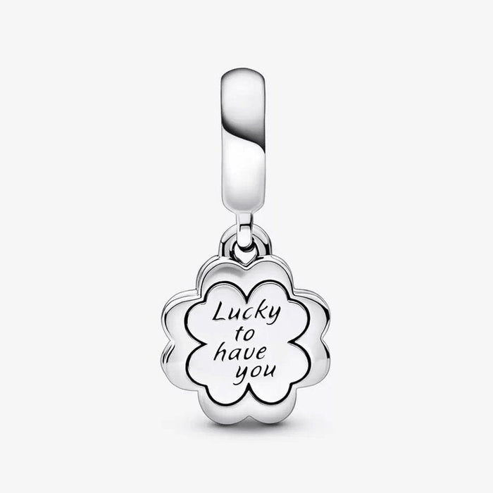 "PANDORA : Four-leaf Clover Friendship Double Dangle Charm -"