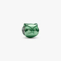 Green Owl Mini Charm featuring a cute green owl