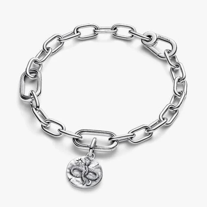 This Pandora Infinity Snake Medallion Charm brings a symbolic and sophisticated touch to your jewelry collection.