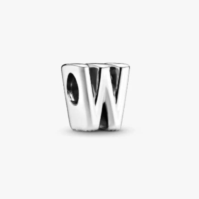 The Pandora Letter Charm - 'W' is a beautiful way to make your bracelet truly your own.
